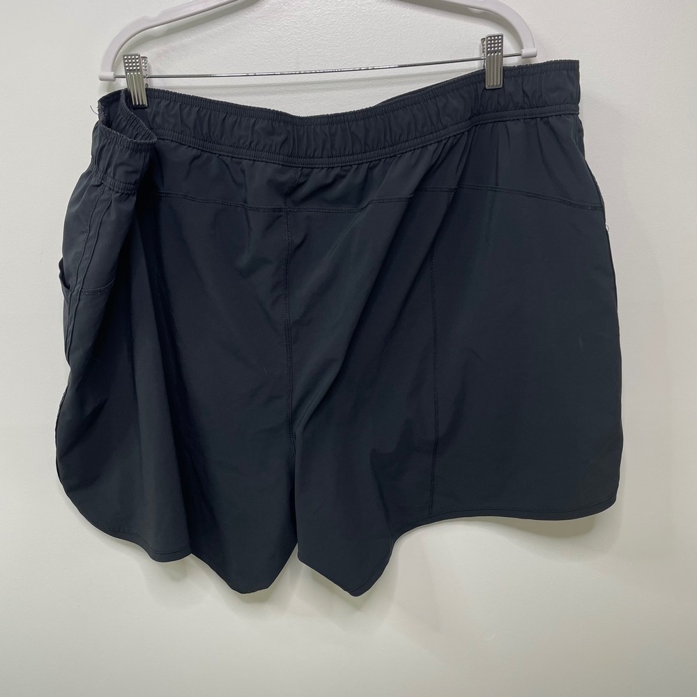 Lands End Womens 26W Black Board Shorts Bathing Suit Swim Active Pockets Liner - Picture 6 of 10